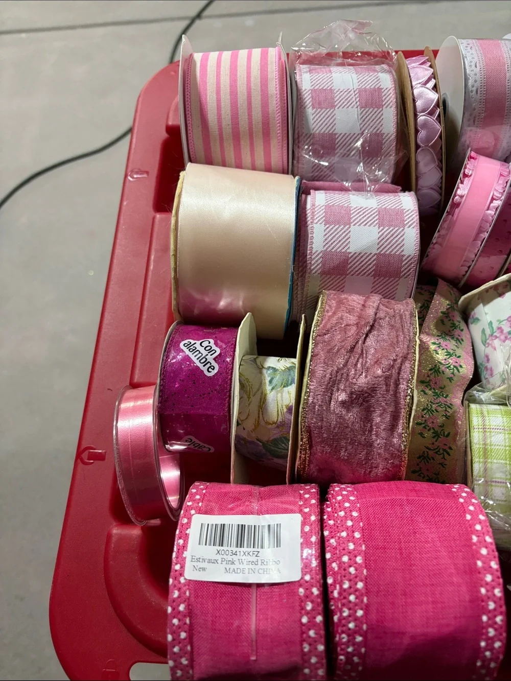 Assorted Shades of Pink Decorative Ribbons for Bow Making, Gifts and Crafts